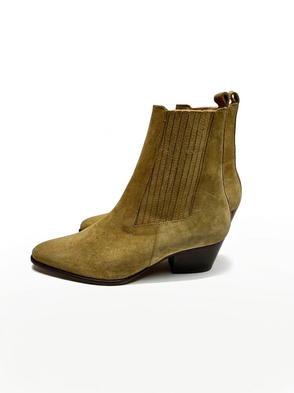 Sandro Paris Amelya Western Cowboy Heeled Chelsea Boots - Size 36